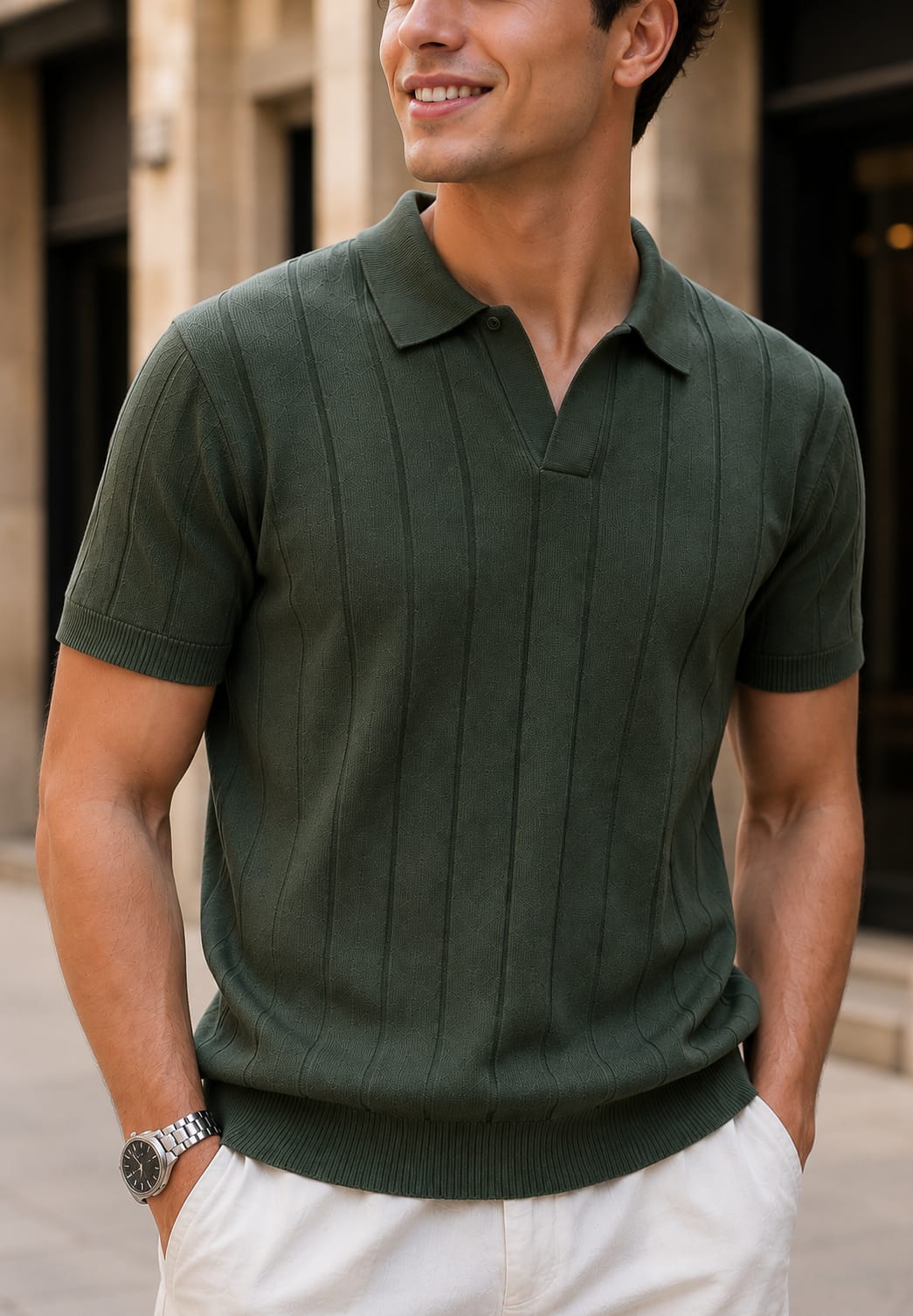 EDGE KNIT GREEN