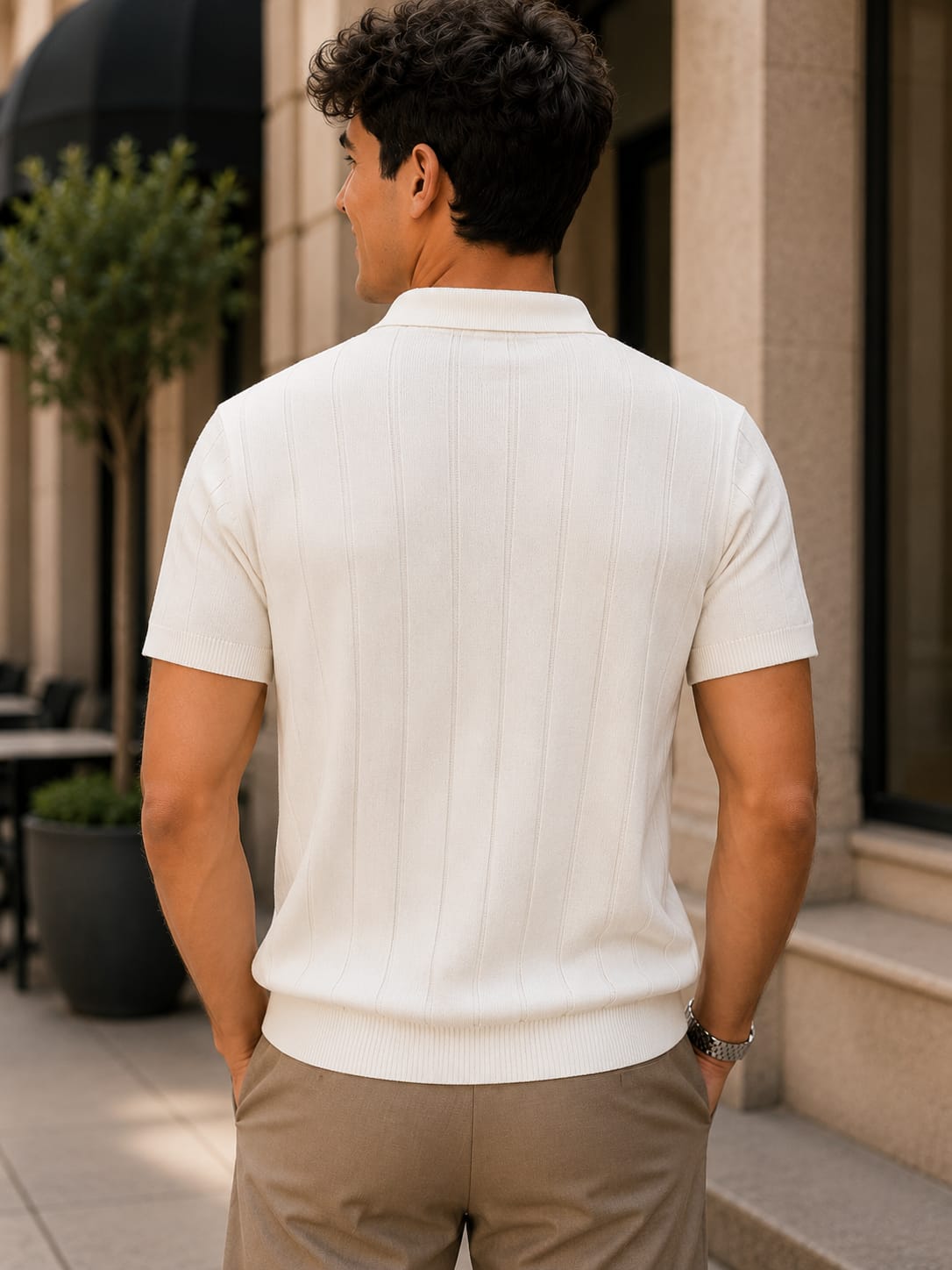 EDGE KNIT WHITE
