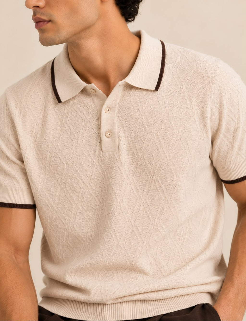 BEZOKE CREAM POLO