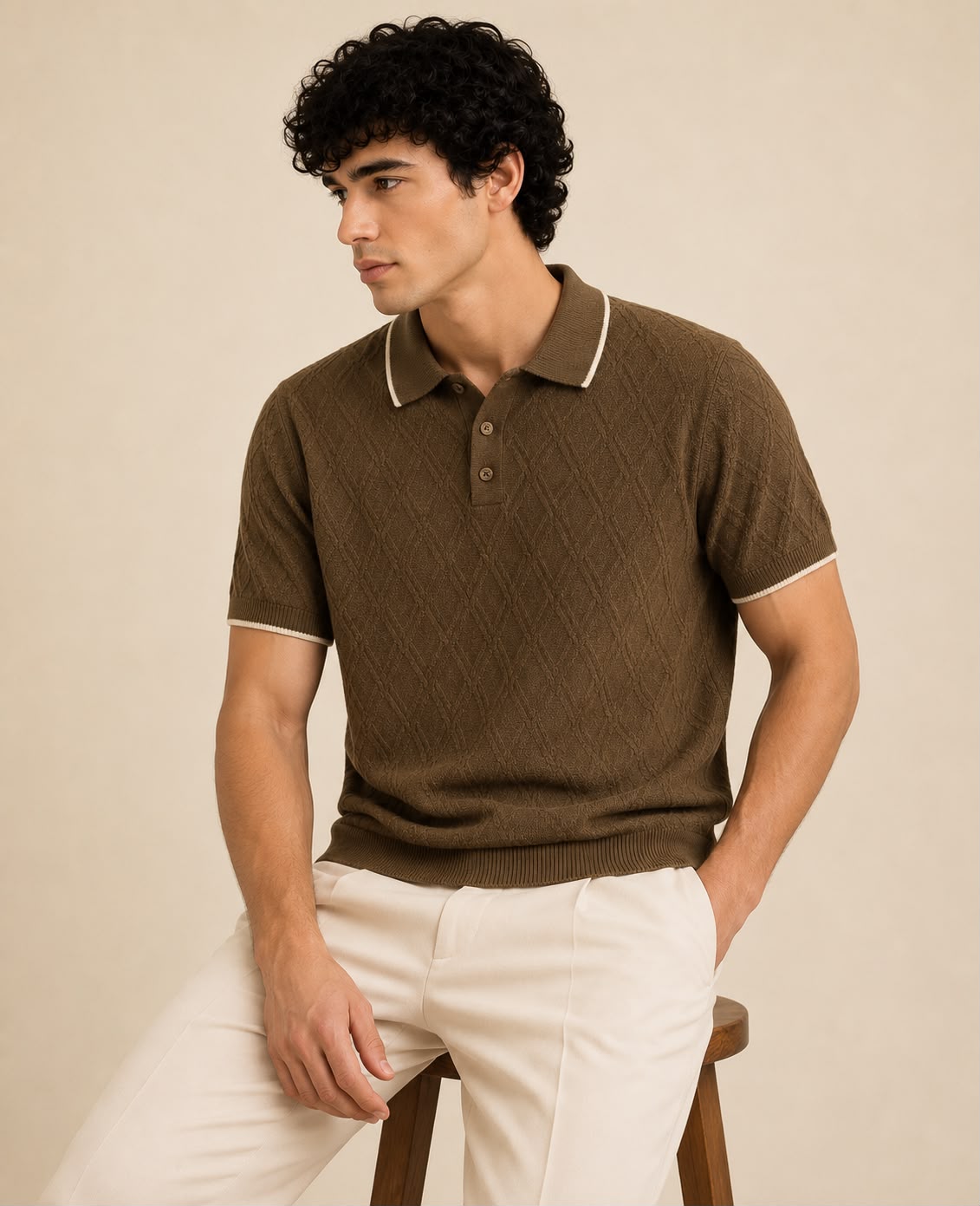 BEZOKE OLIVE POLO