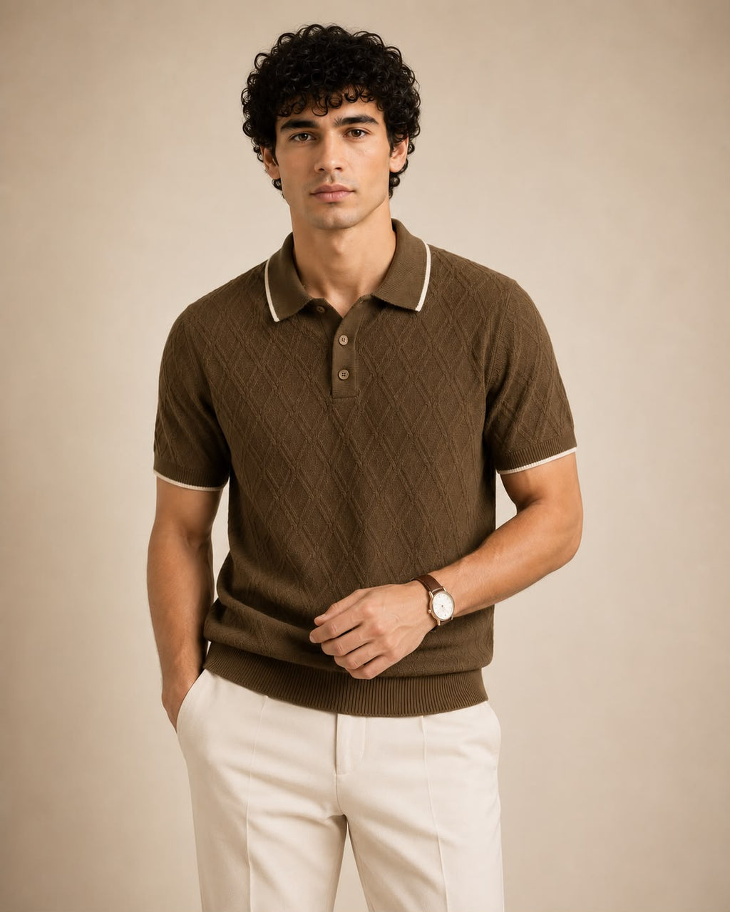 BEZOKE OLIVE POLO