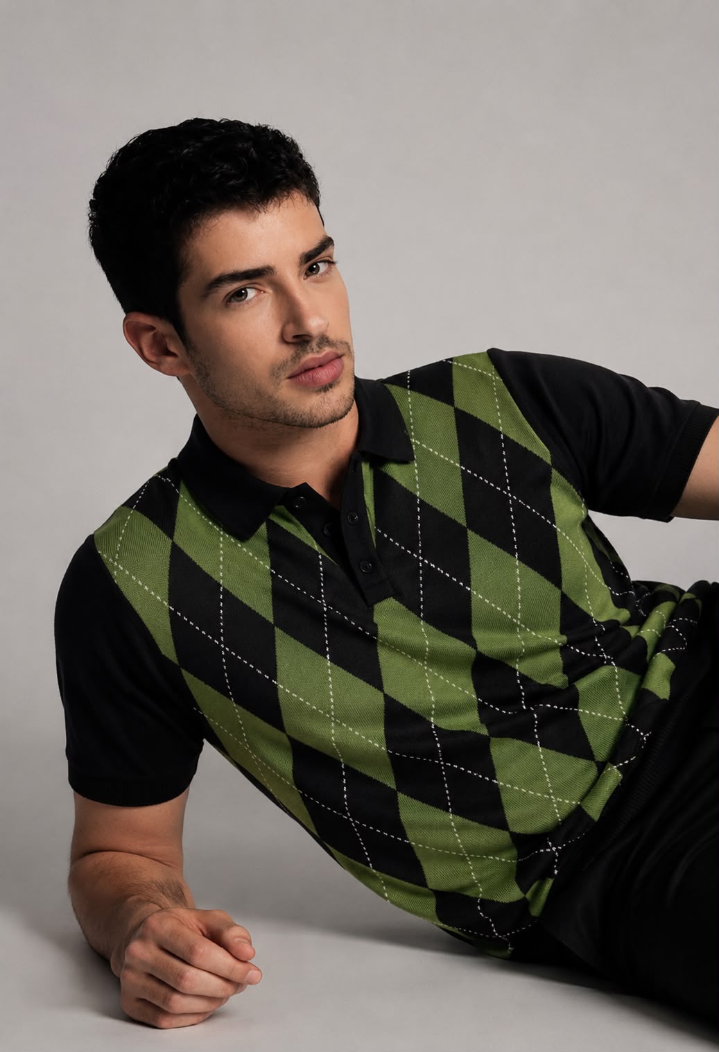 VINTAGE CROWN GREEN POLO