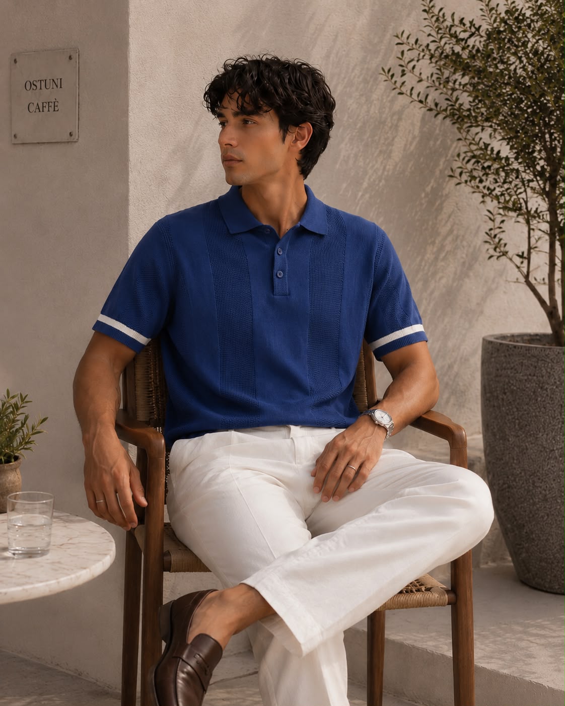 BEZOKE COMFY BLUE POLO