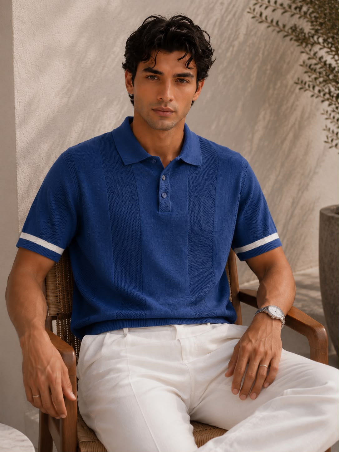 BEZOKE COMFY BLUE POLO