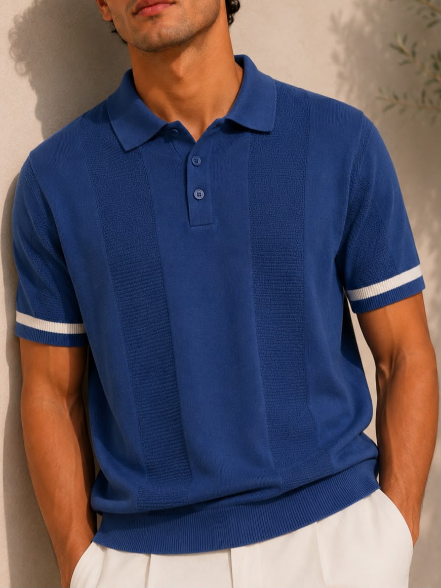 BEZOKE COMFY BLUE POLO