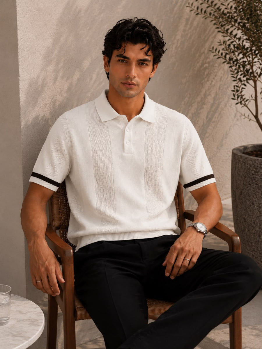 BEZOKE COMFY WHITE POLO