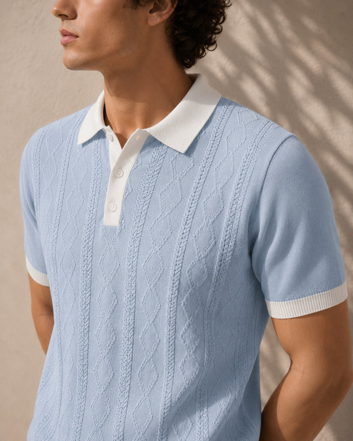 ECLIPSE KNIT SKY BLUE POLO