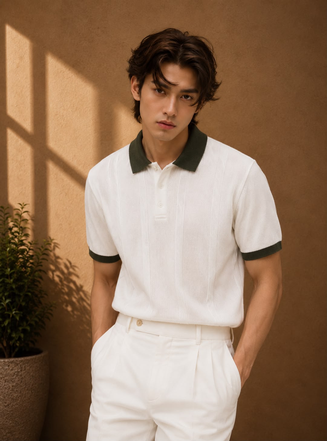 COASTAL KNIT WHITE POLO