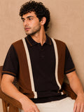 PRESTIGE KNIT BROWN POLO