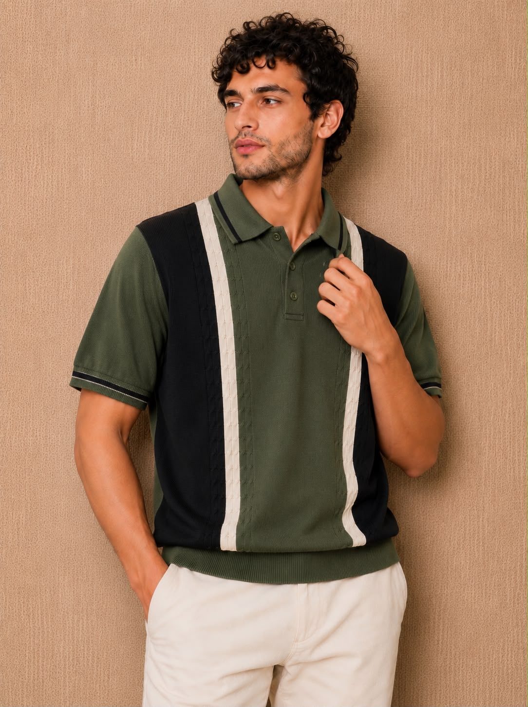 PRESTIGE KNIT GREY POLO