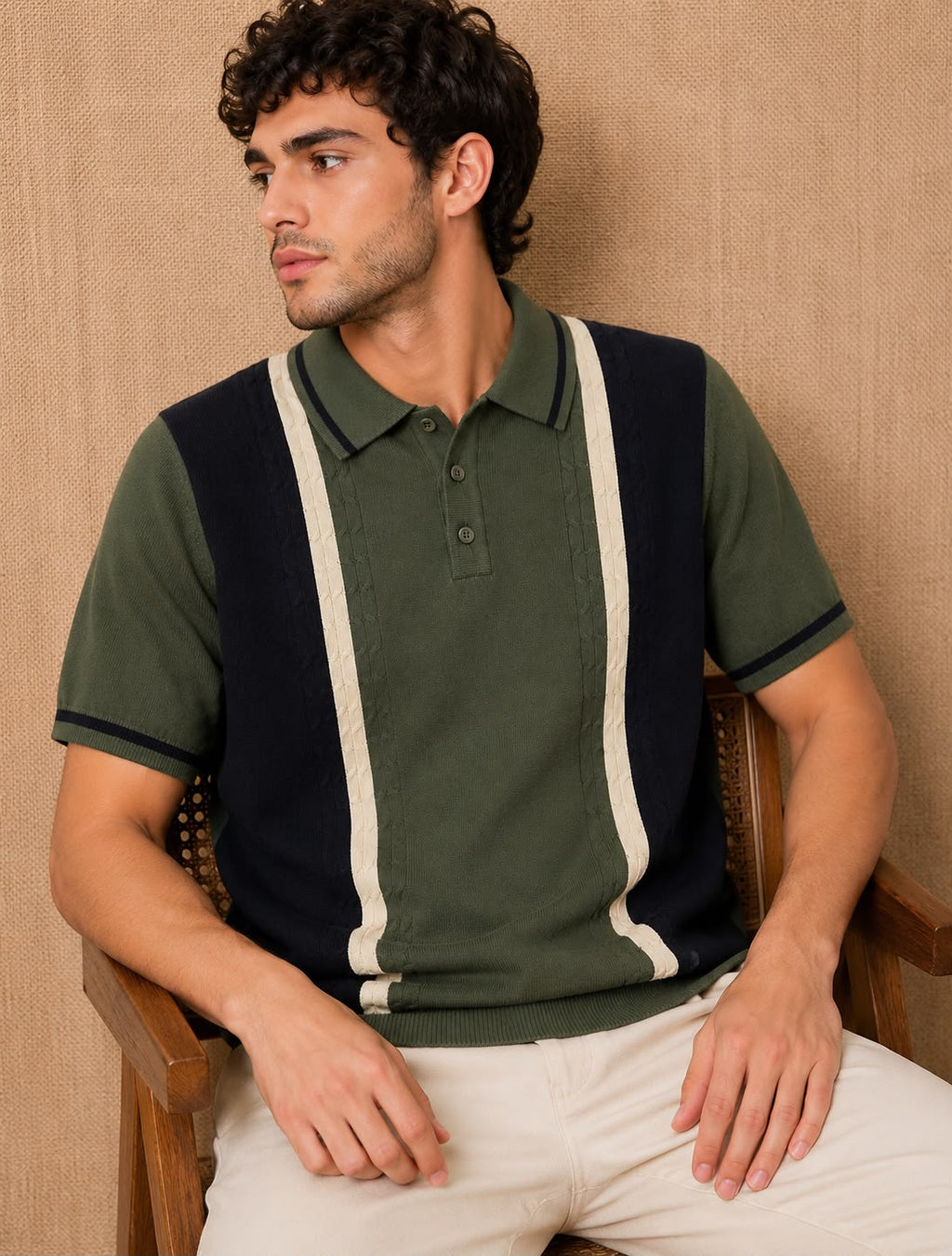 PRESTIGE KNIT GREY POLO