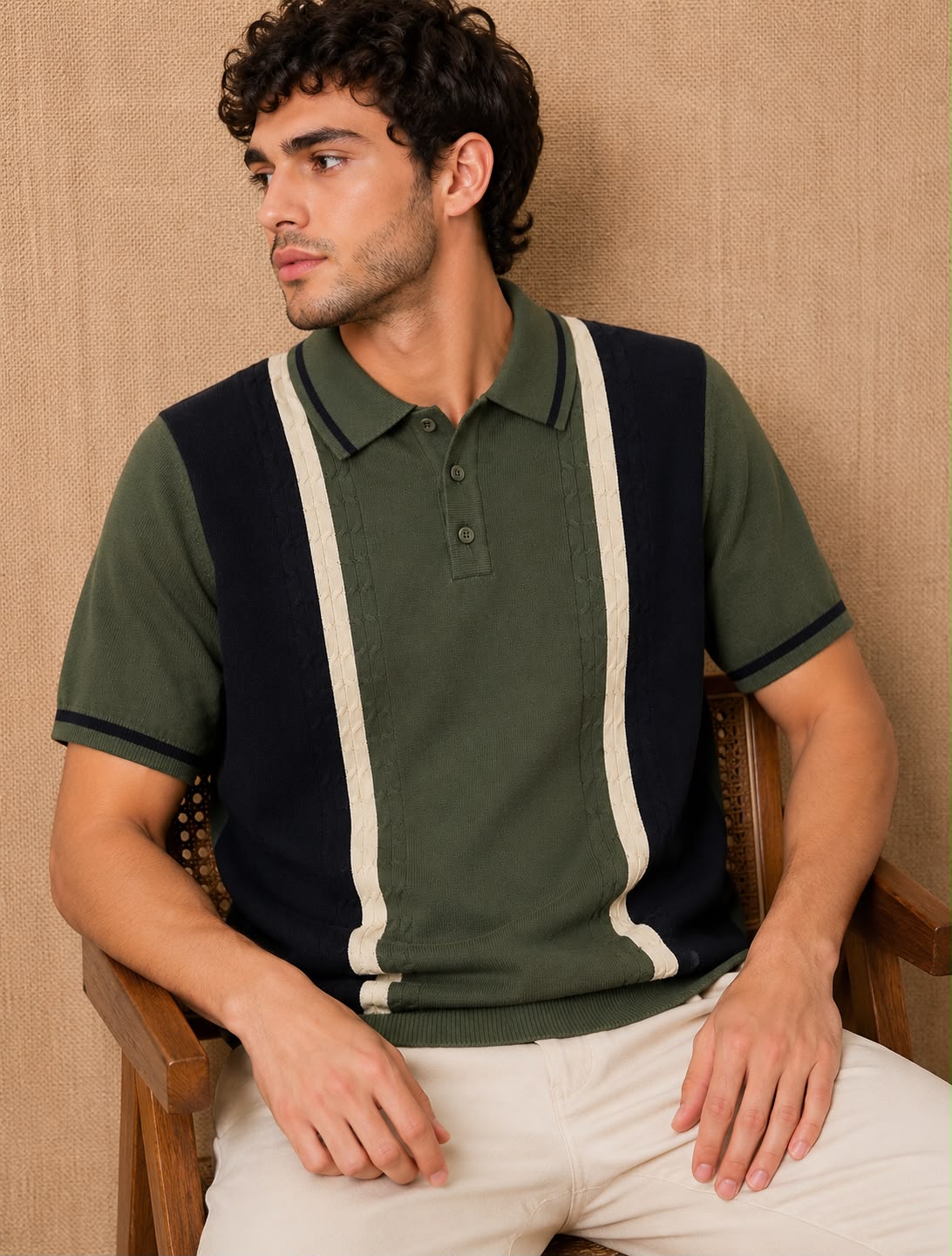 PRESTIGE KNIT GREY POLO