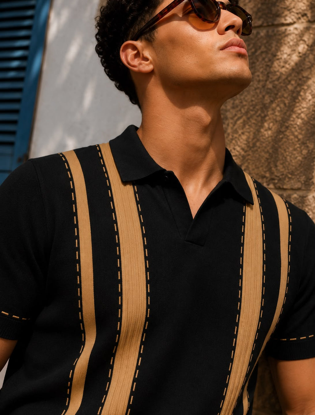 VALENCIA STRIPE BLACK