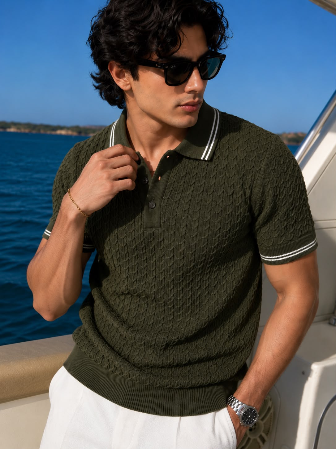 WAVE KNIT GREEN