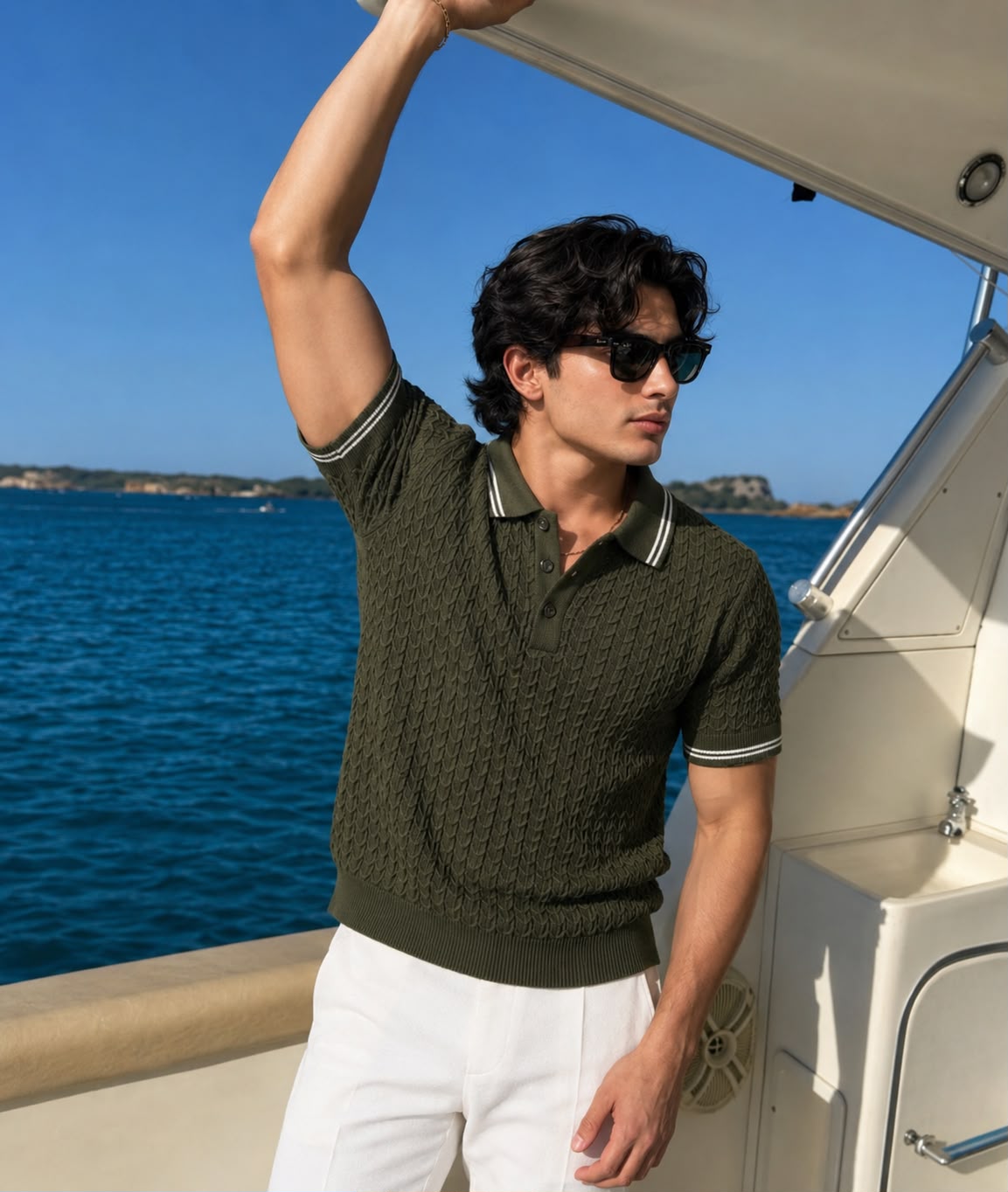 WAVE KNIT GREEN