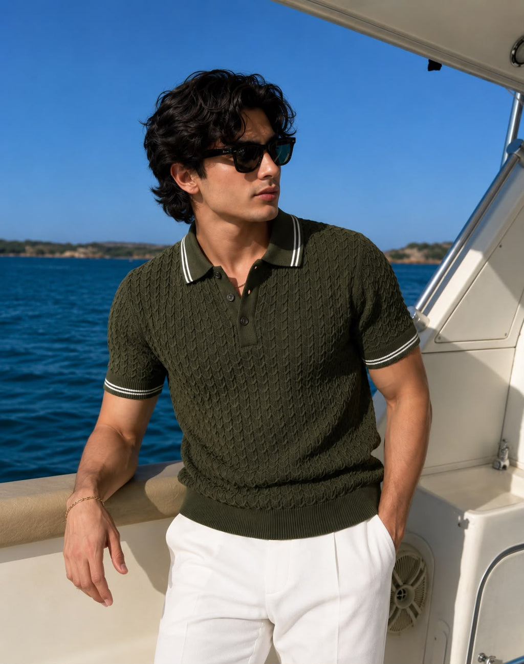 WAVE KNIT GREEN