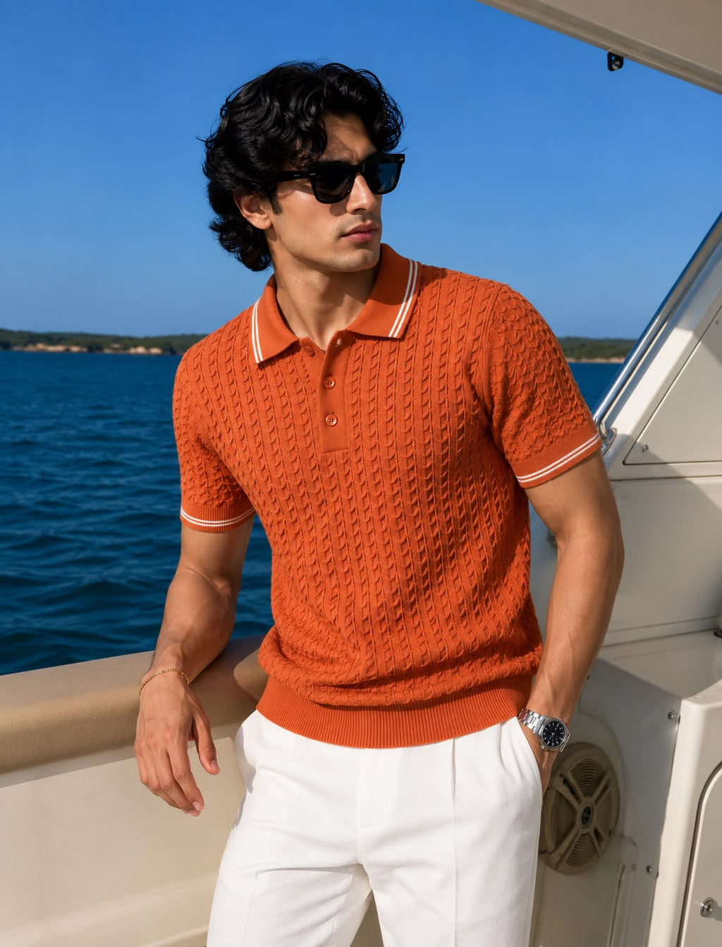 WAVE KNIT ORANGE