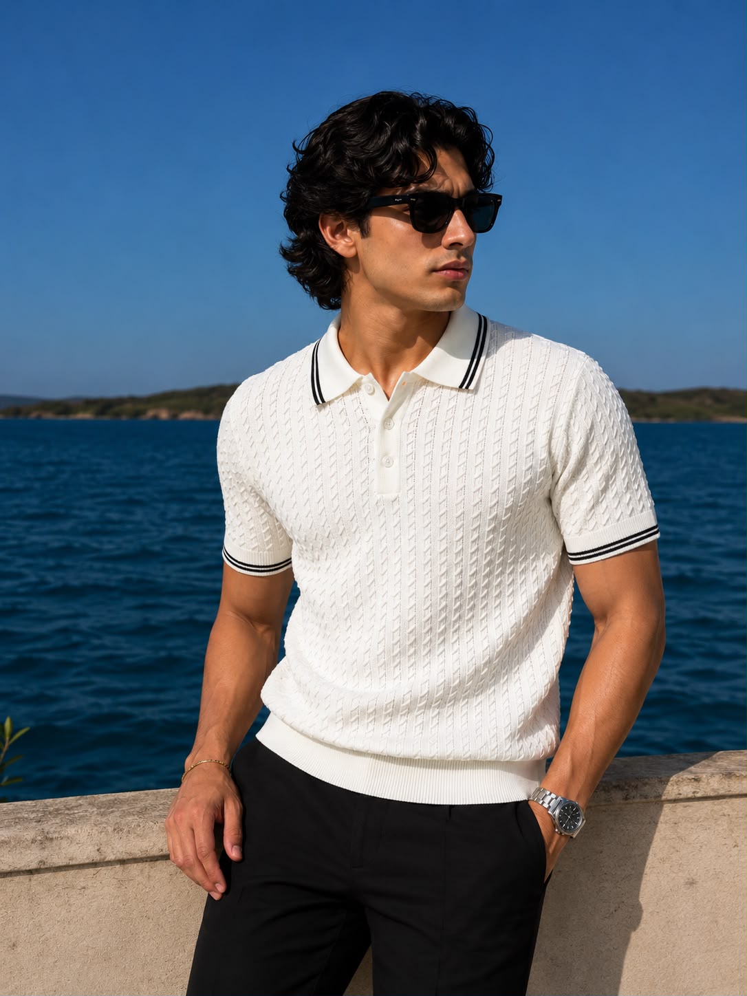 WAVE KNIT WHITE