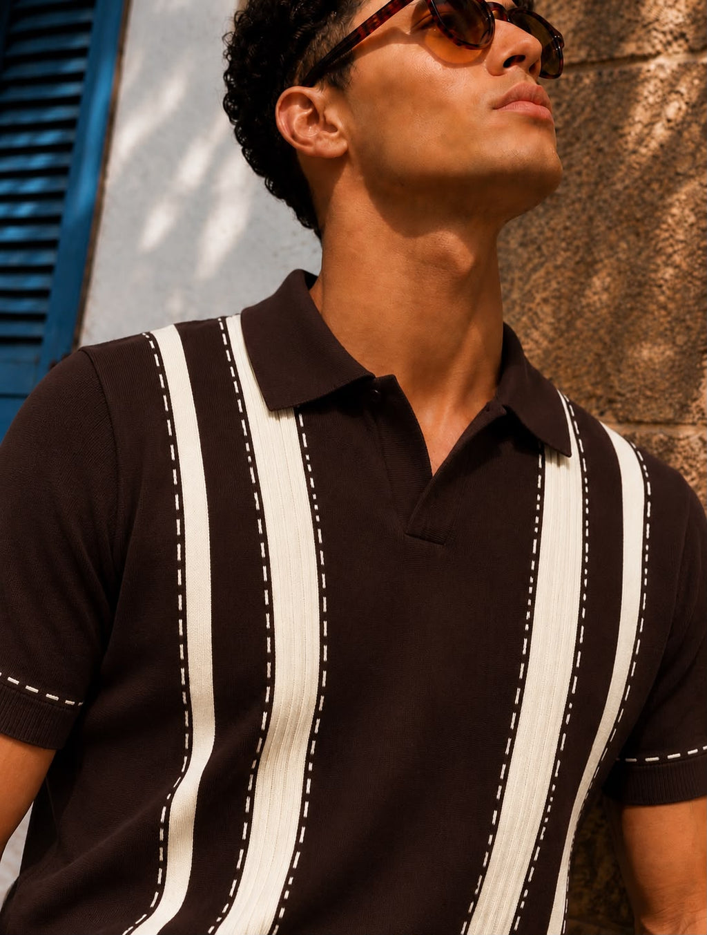 VALENCIA STRIPE BROWN