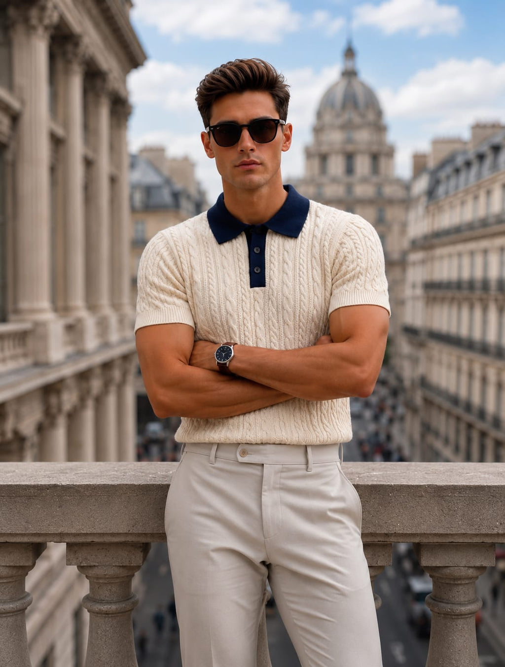 HERITAGE KNIT WHITE POLO