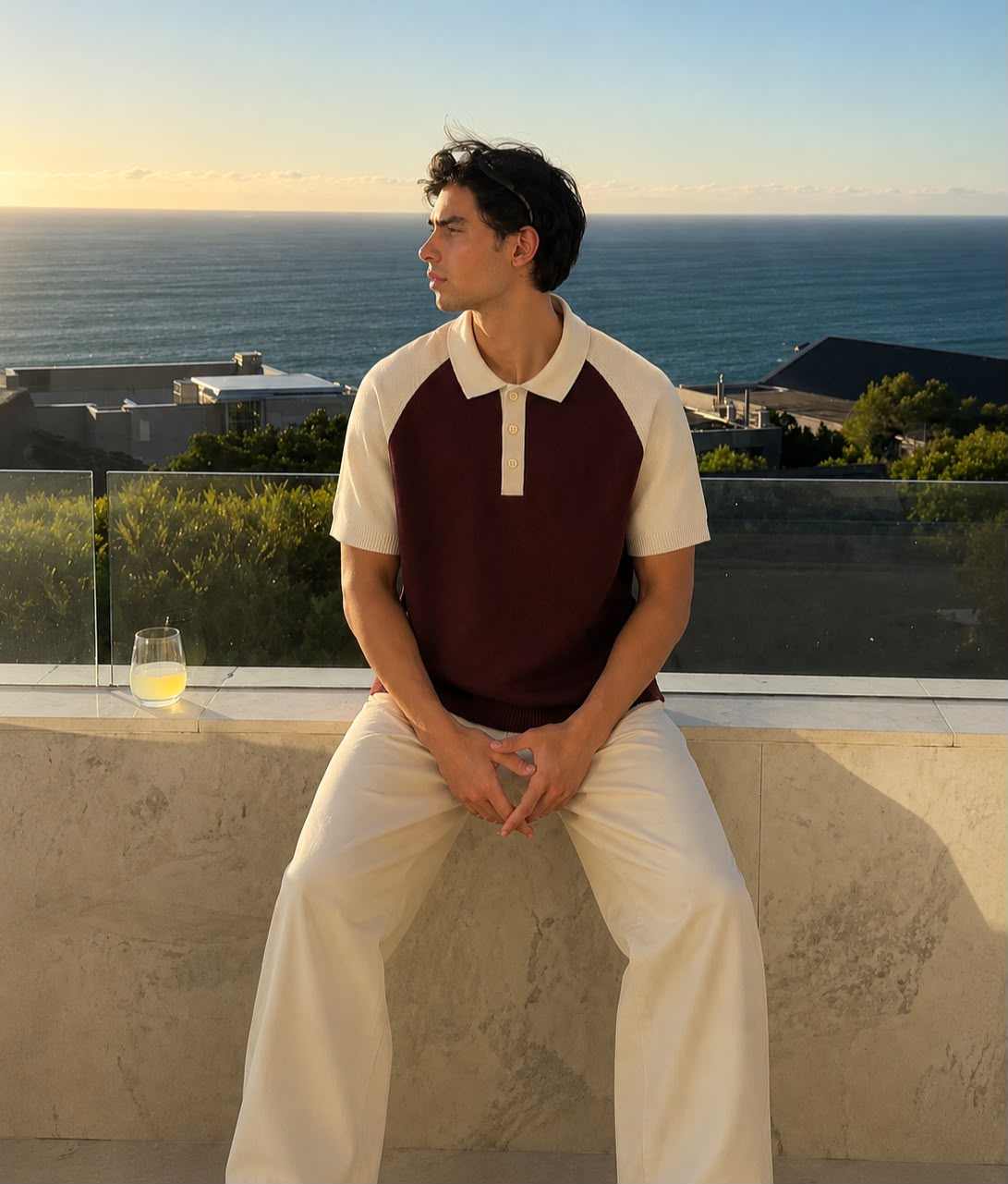 CLASSIC RAGLAN BURGUNDY POLO