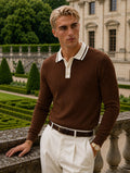 ELITE KNIT BROWN POLO