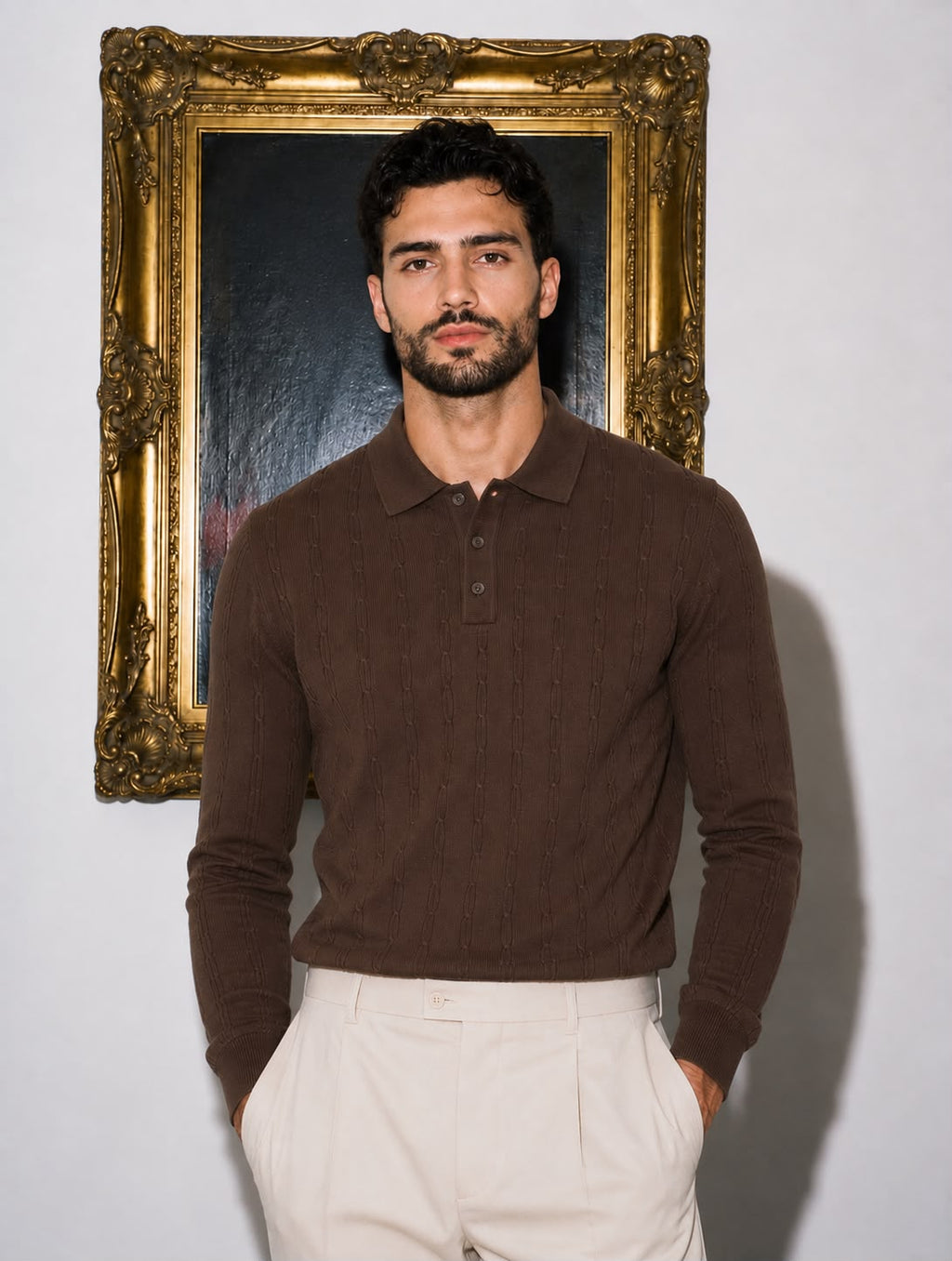 ROYAL CABLE FULL SLEEVES BROWN