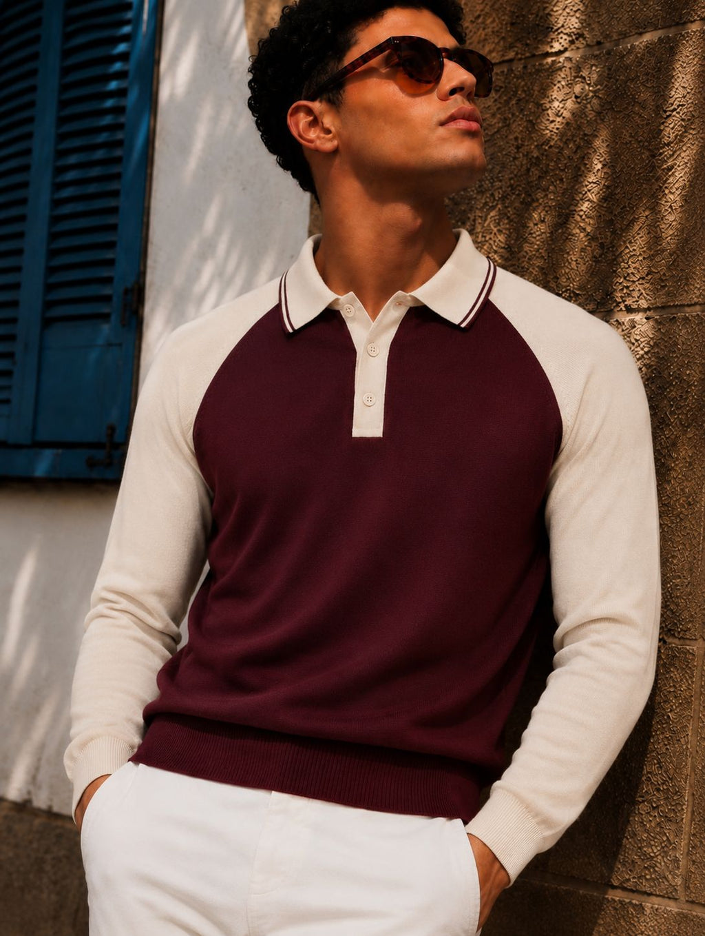 CLASSIC REGLAN FULL SLEEVES BURGUNDY