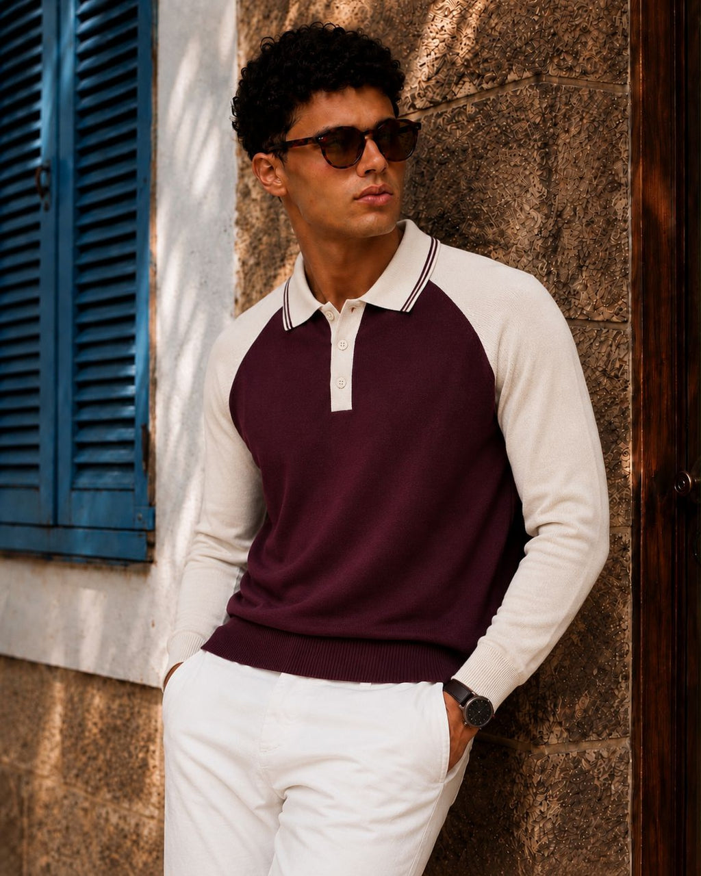 CLASSIC REGLAN FULL SLEEVES BURGUNDY